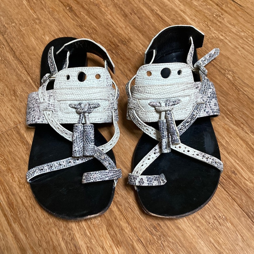 Proenza Schouler Real Snake Skin Sandals